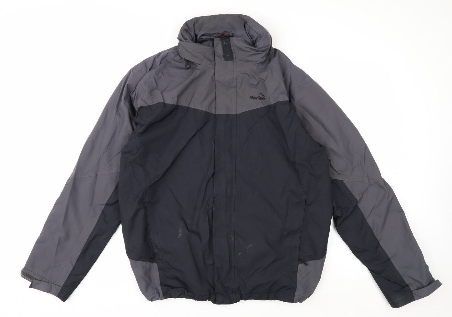 Peter Storm Men's Grey Waterproof Rain Jacket M