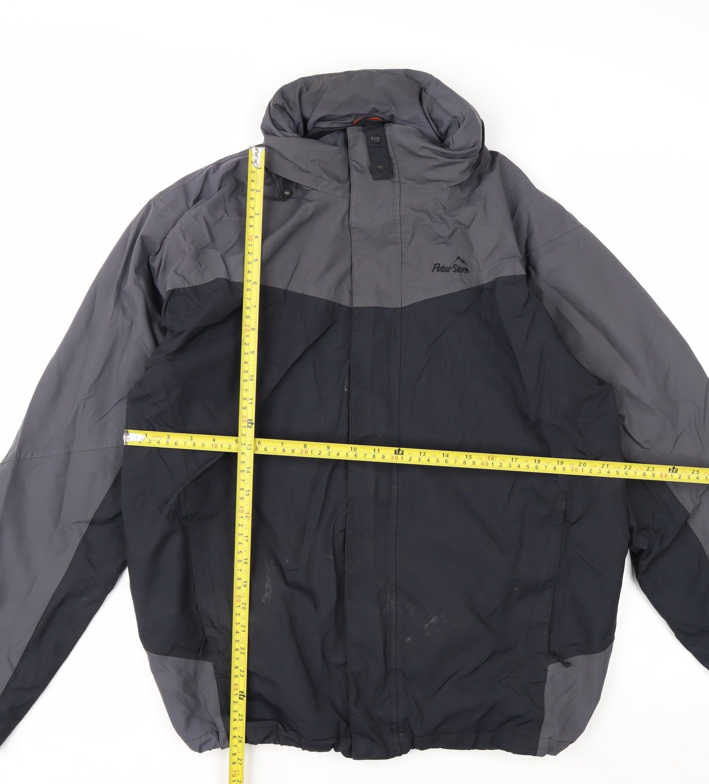 Peter Storm Men's Grey Waterproof Rain Jacket M