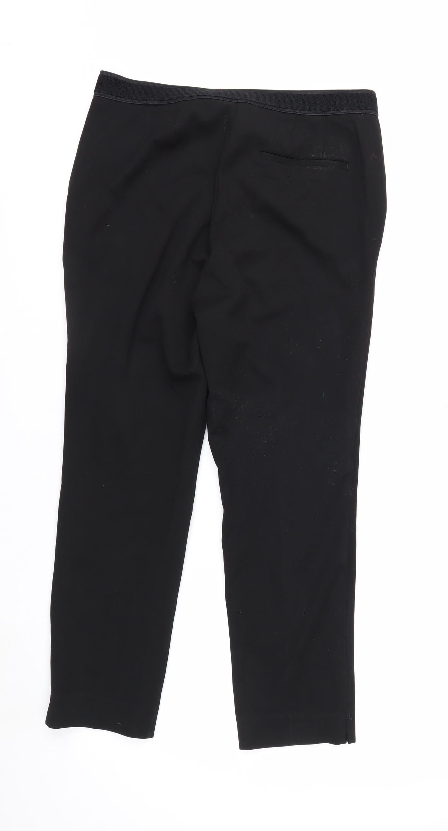 Marks and Spencer Women's Black Size 12 Ankle Slim Trousers