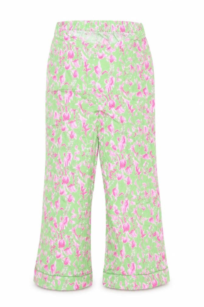 It's 9pm Women's Multicoloured Floral Cropped Cotton Trousers Size 10