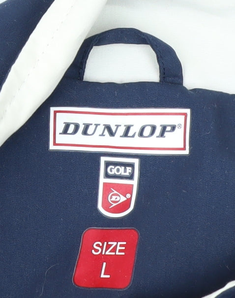 Dunlop Golf Men's Blue L Short Sleeve 1/4 Zip Pullover Activewear Top