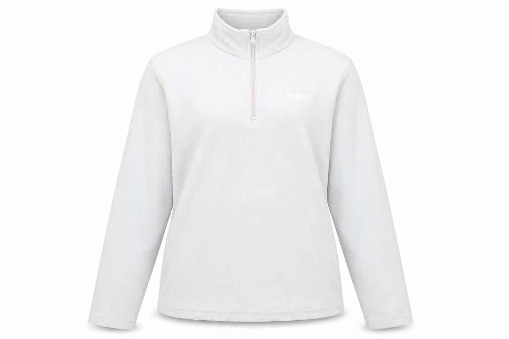 Regatta Womens Grey 1/2 Zip Fleece Sweatshirt UK 10 Outdoor Warm Top