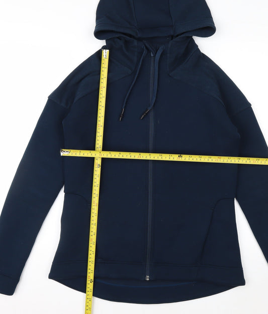 Sweaty Betty Women's Navy Full Zip Hoodie Size S Polyester Blend