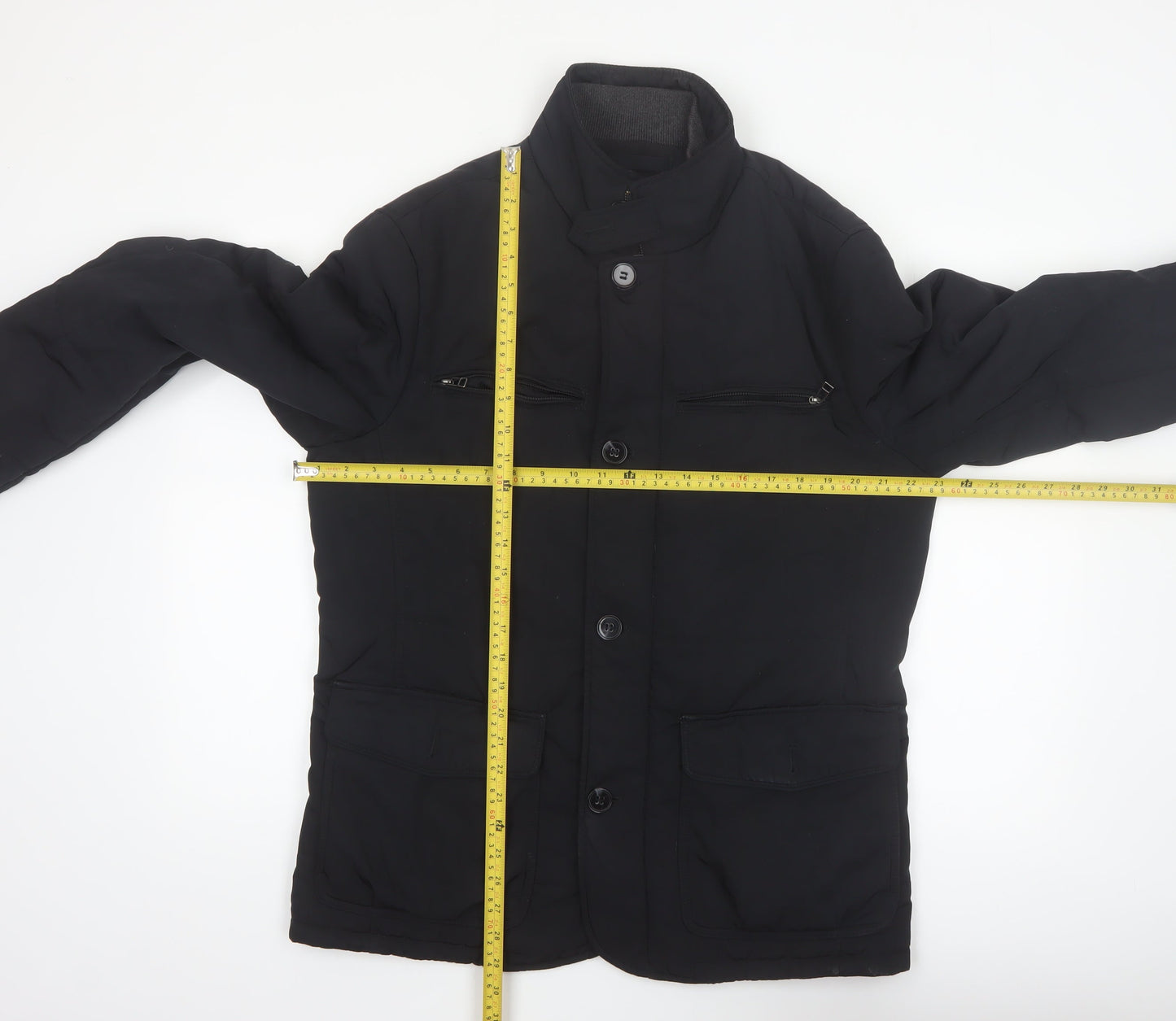 Marks and Spencer Collezione Men's Black Mid-Length Jacket Size M