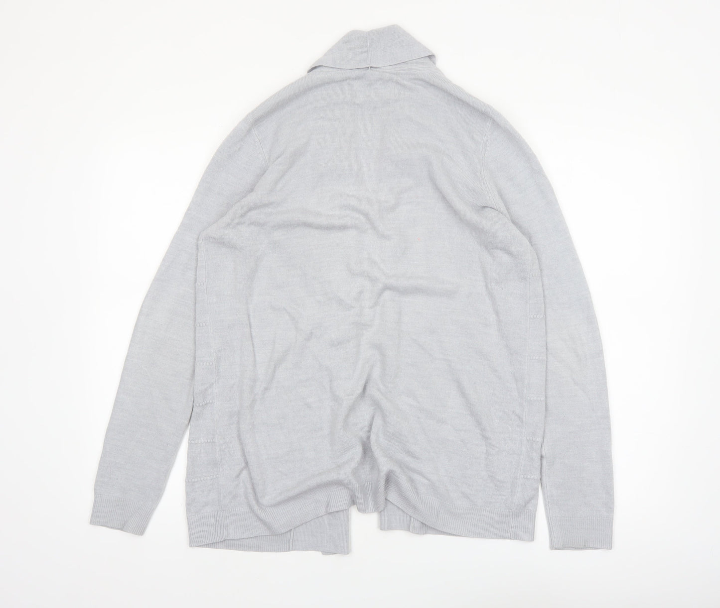 Maine New England Women’s Grey Size 14 Open Knit Cardigan