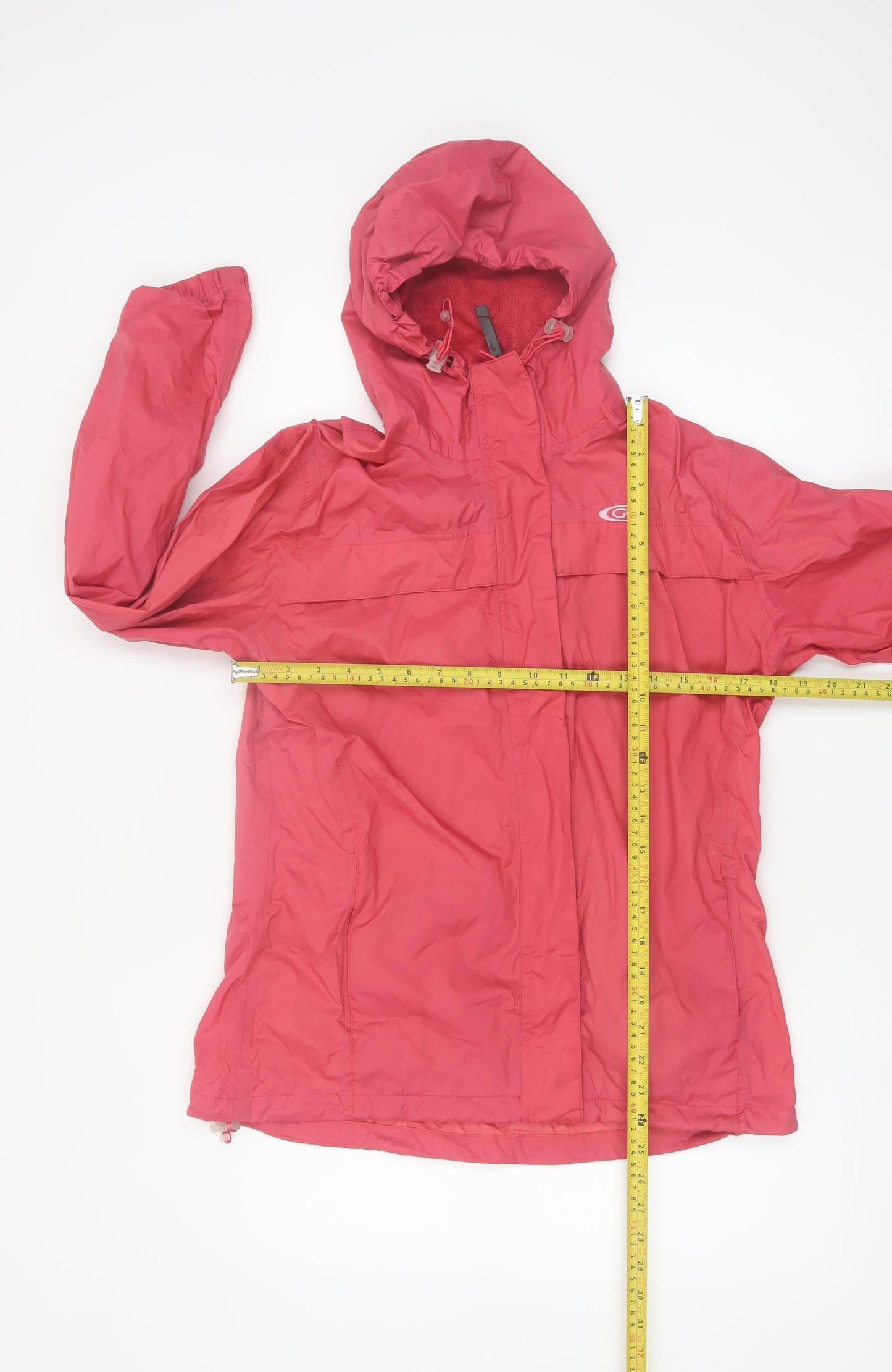 Gelert Womens Pink Waterproof Hooded Rain Jacket Size 10