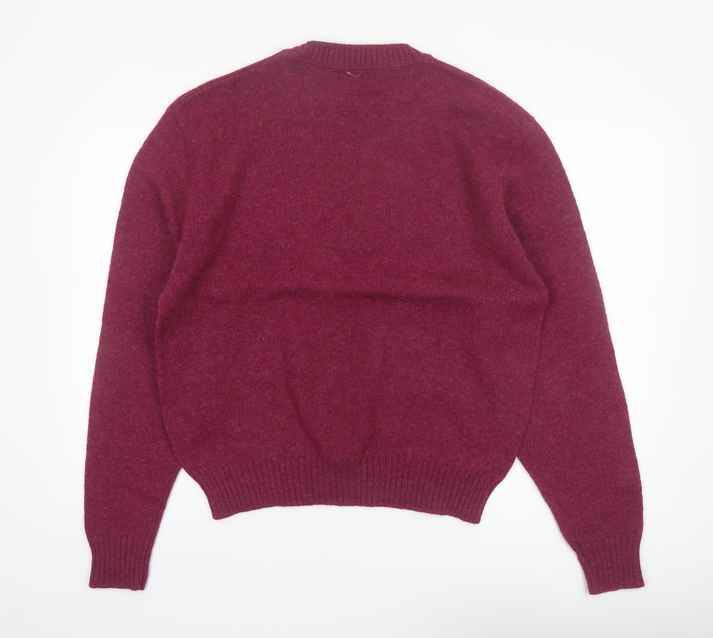 Jantzen Mens Red Wool Crew Neck Pullover Jumper XL Vintage
