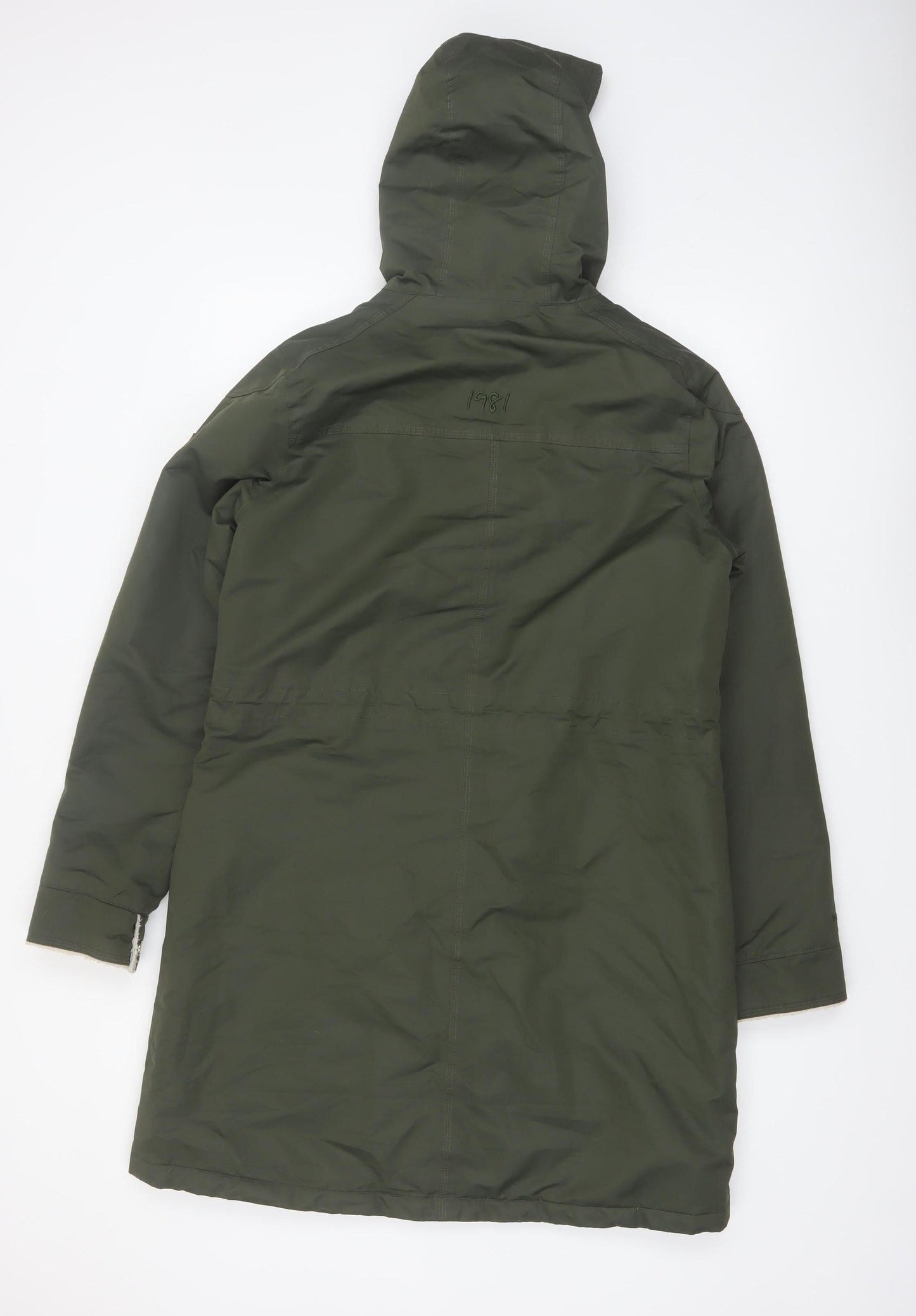 Regatta Women's Green Hooded Parka Coat Size 14 Lined Winter Jacket