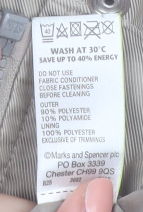 Marks and Spencer Women Beige Size 8 Lightweight Parka Jacket