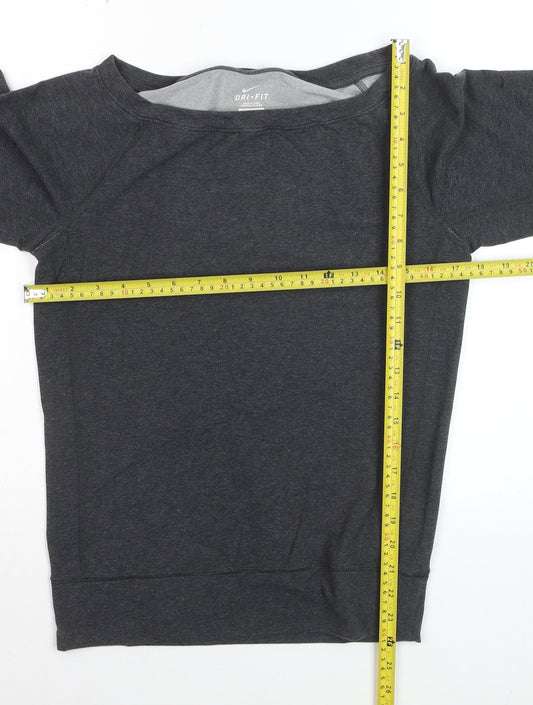 Nike Women’s Black Dri-FIT Pullover Sweatshirt XS Lightweight