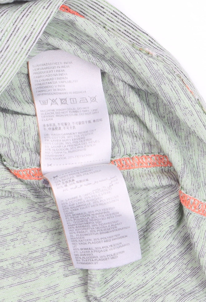 Superdry Men's Green Crew Neck The Orange Label Tee Medium Cotton Blend