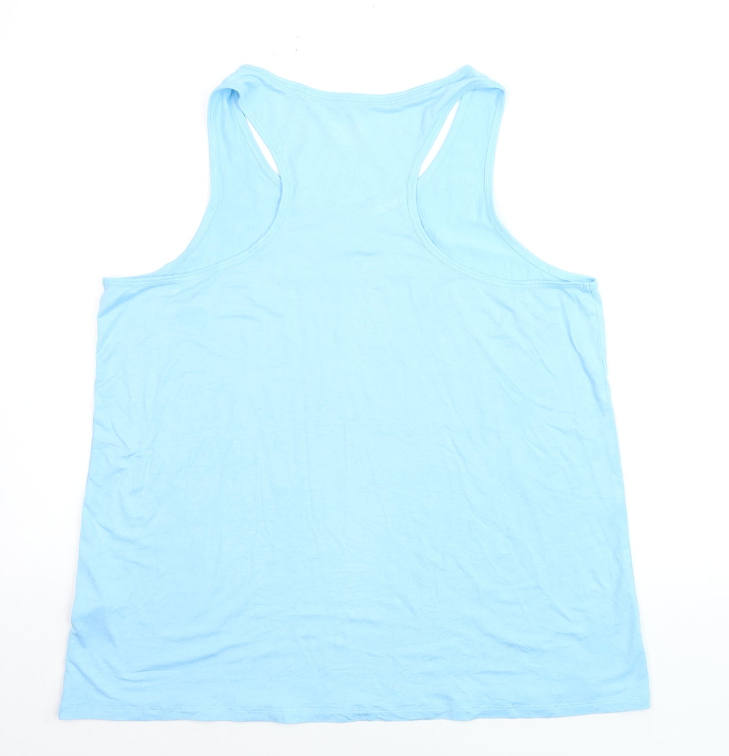 Marks and Spencer Women’s Blue Racerback Tank Top Size 16 Viscose Blend