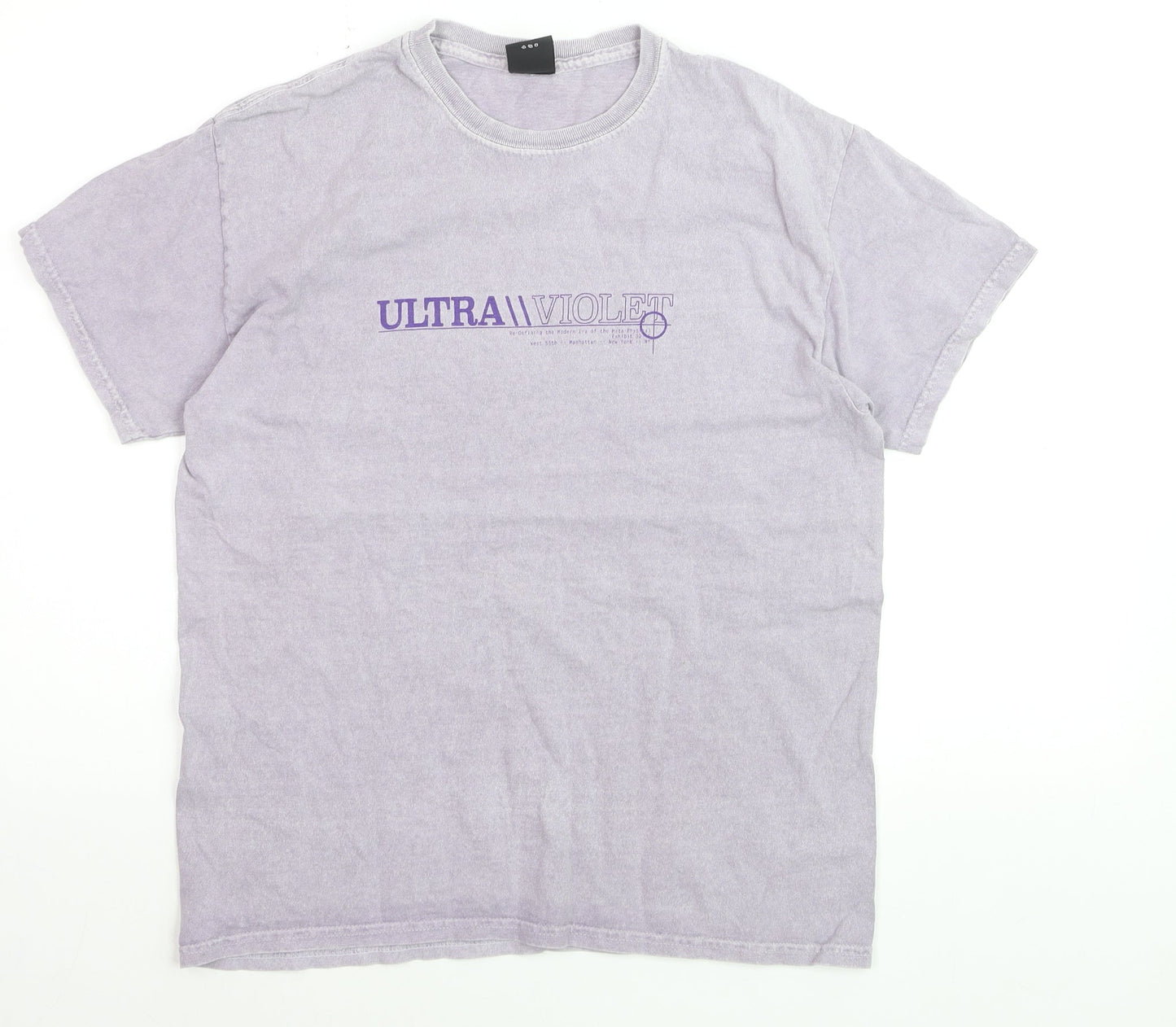 Urban Outfitters Men's Purple Ultra Violet Graphic T-Shirt Size S