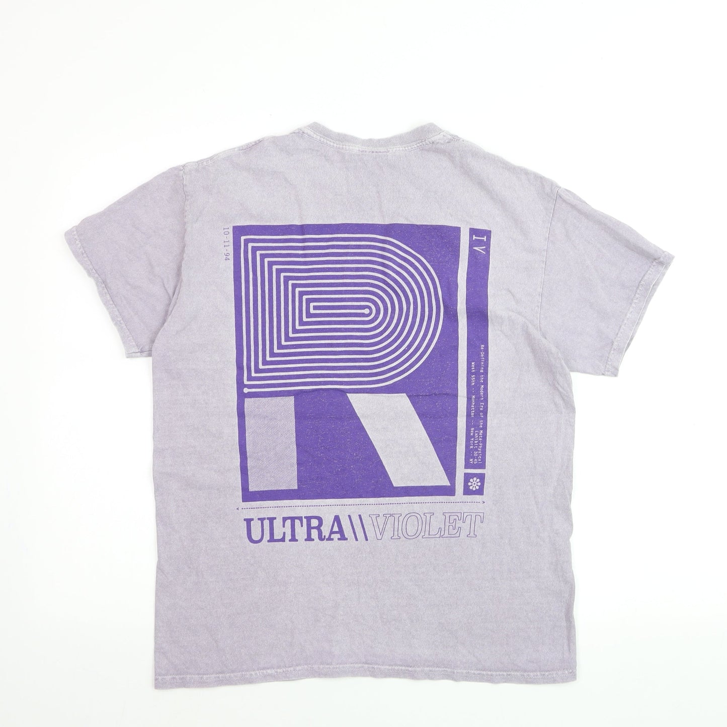 Urban Outfitters Men's Purple Ultra Violet Graphic T-Shirt Size S