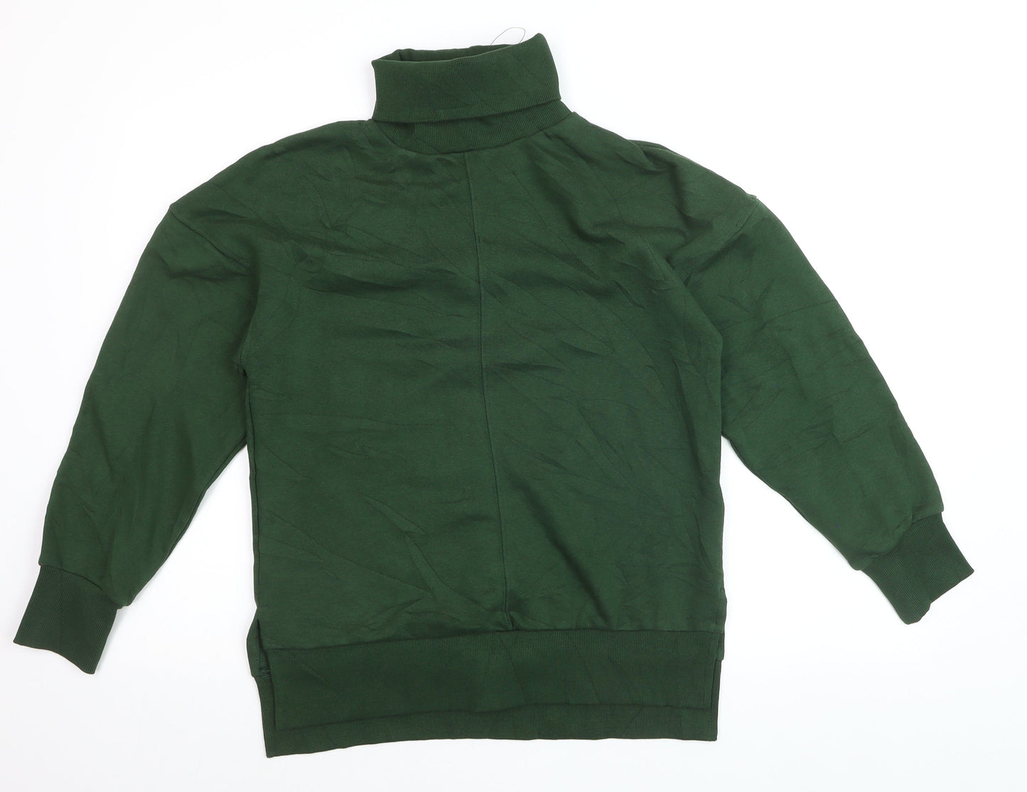 Marks and Spencer Women’s Green Roll Neck Long Sleeve Pullover Sweatshirt Size 8