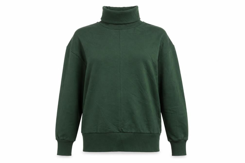 Marks & Spencer Women’s Green Roll Neck Long Sleeve Pullover Sweatshirt Size 8