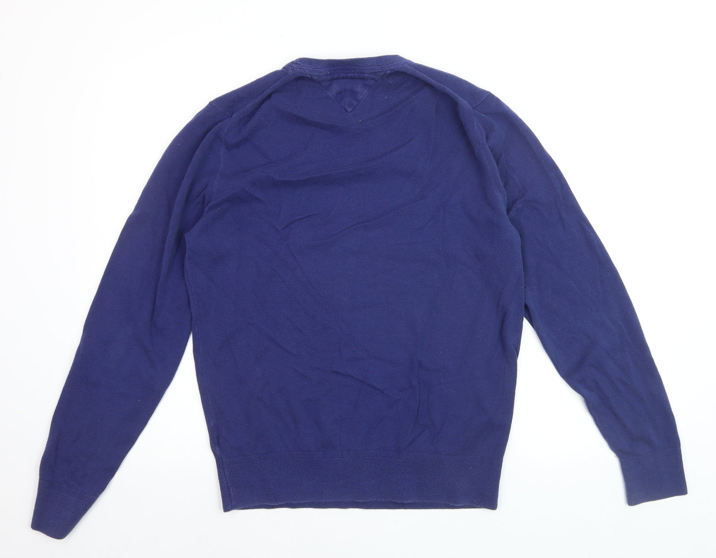 Tommy Hilfiger Men’s Blue Cotton Silk Crew Neck Pullover Sweatshirt M
