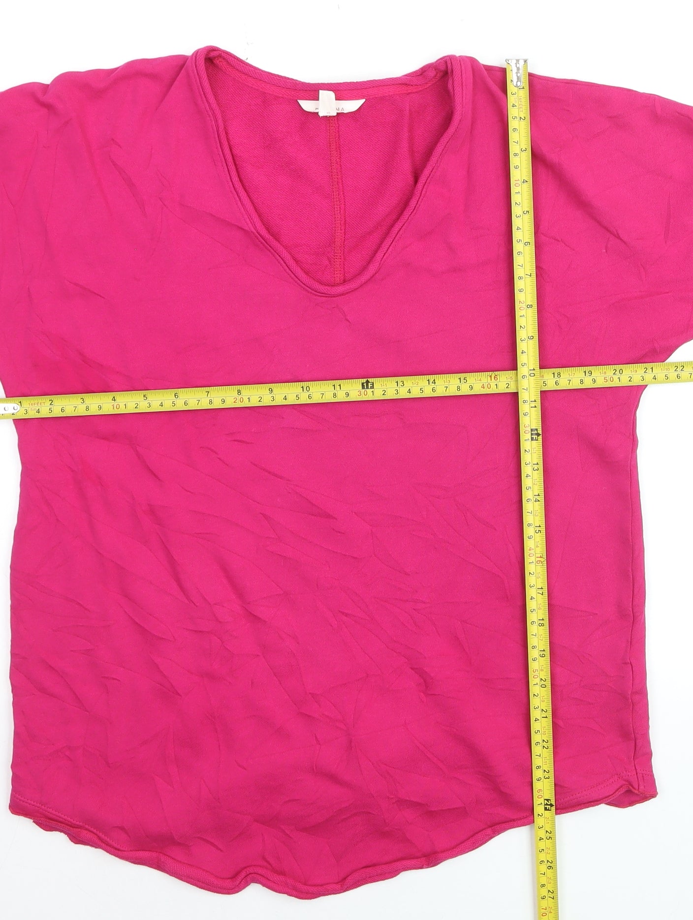 Marks and Spencer Per Una Women's Pink Cotton Tunic Blouse Size 10