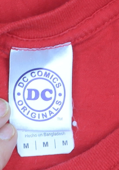 DC Comics Originals Men's Red The Flash Graphic T-Shirt Size M