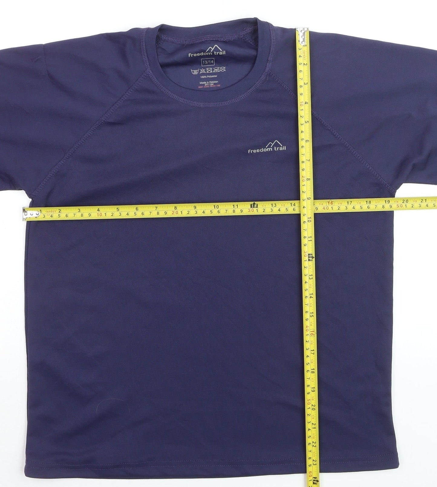 Freedom Trail Boys Blue Short Sleeve Active T-Shirt 13-14 Years