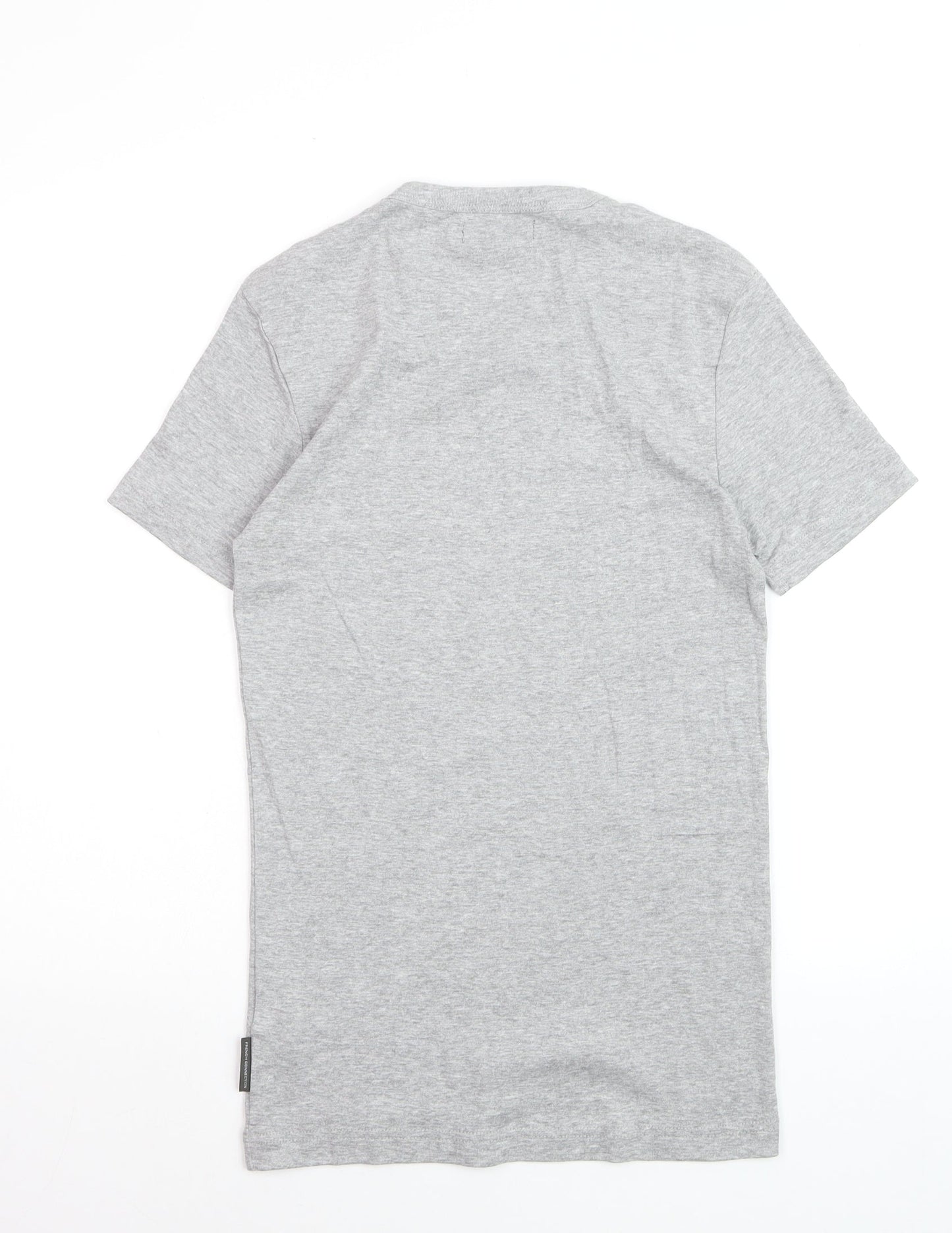French Connection Men's Grey Crew Neck Cotton T-Shirt M