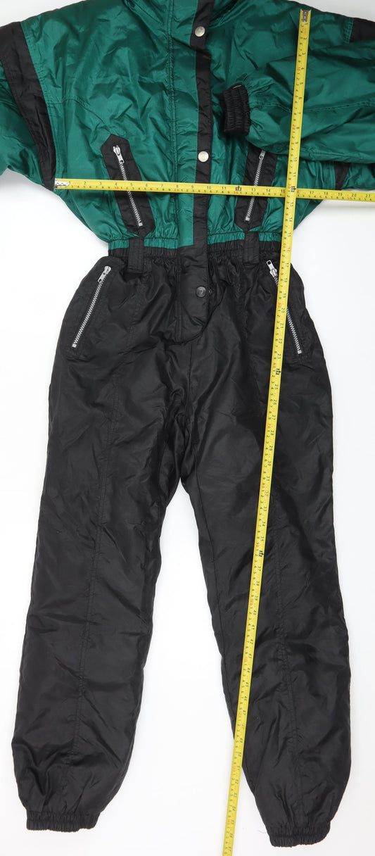 Nevada Unisex Green Black Padded Snow Pants Ski Suit Size 5-6