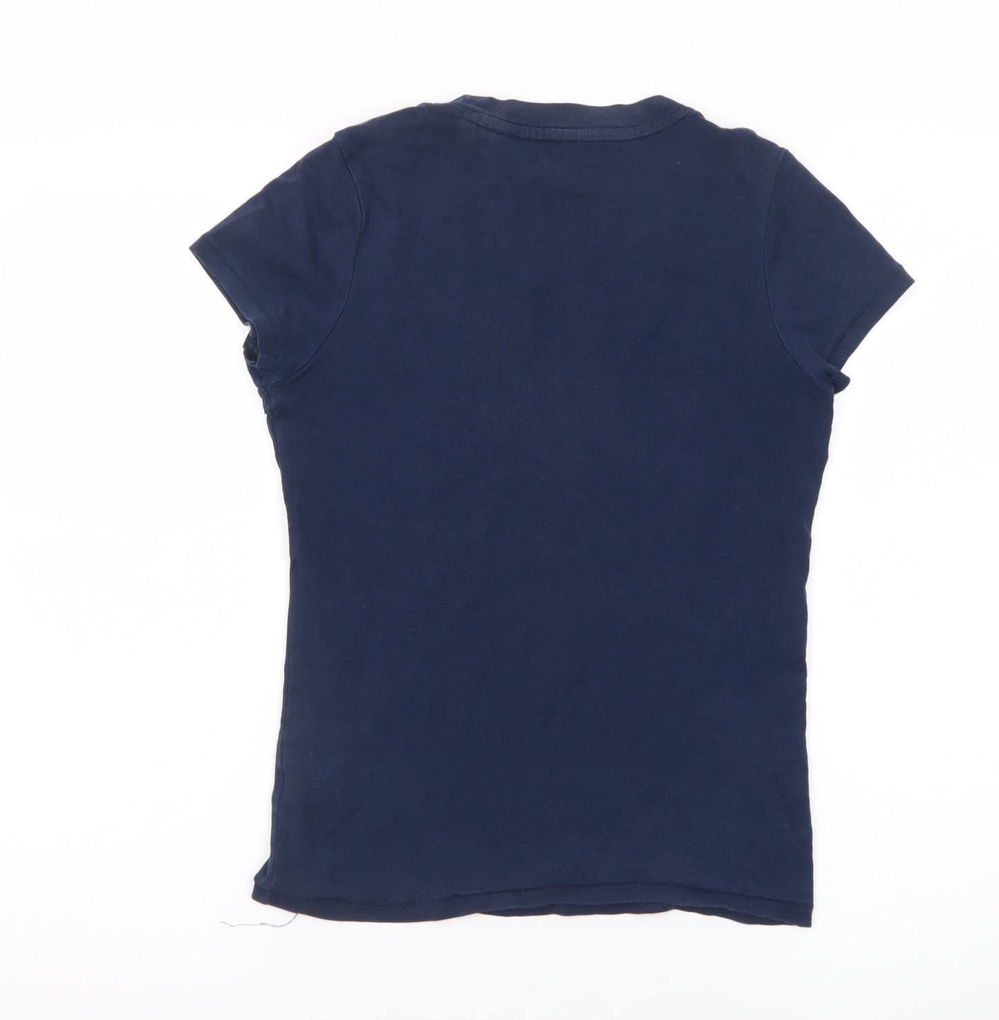 Tu Clothing Women's Blue Basic Short Sleeve Cotton T-Shirt Size 8