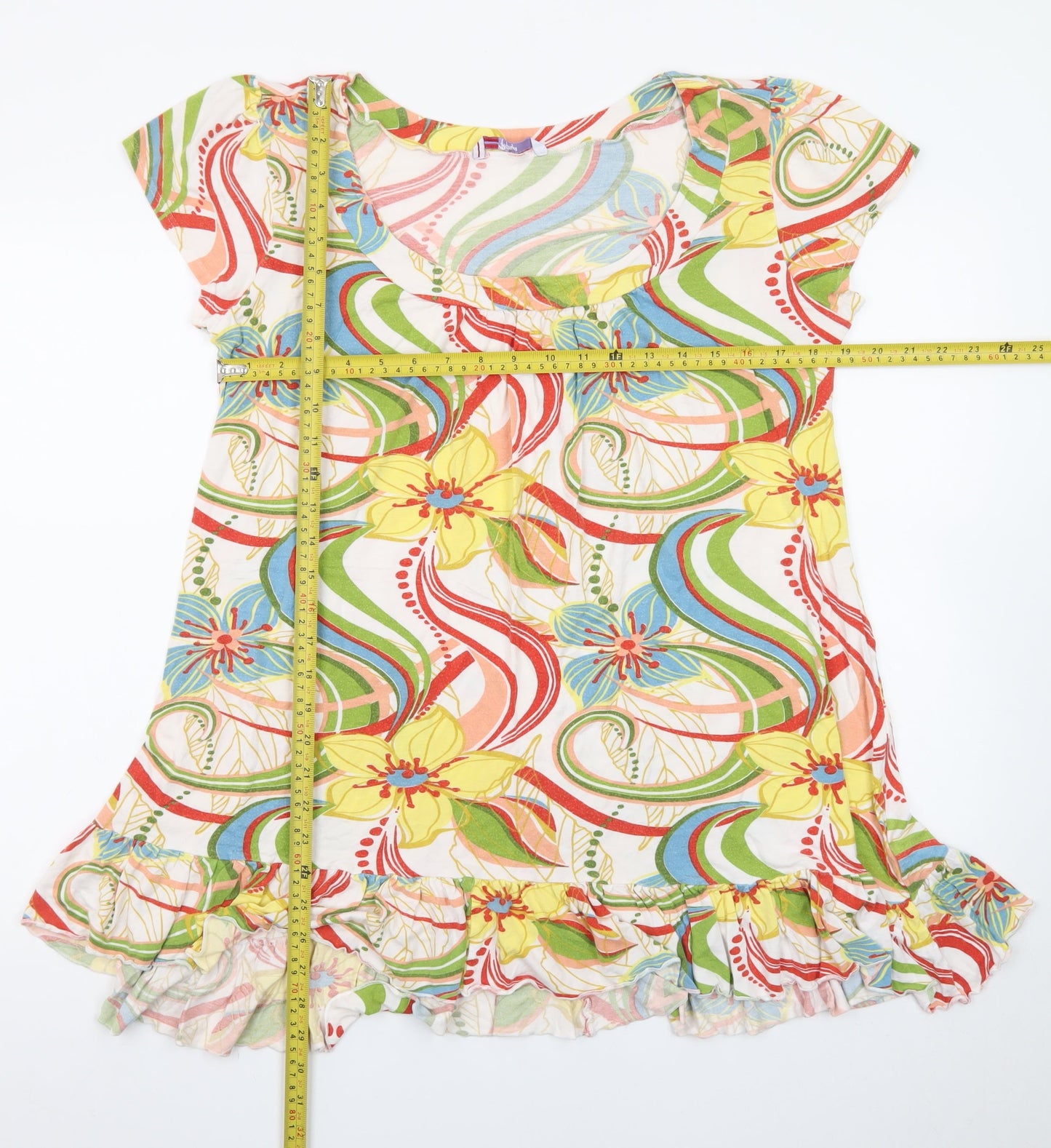 Papaya Women’s Multicoloured Floral Short Shift Dress Size 16