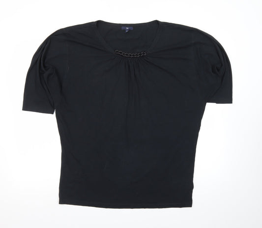 Gap Women’s Black Short Sleeve Cotton Modal T-Shirt Size L