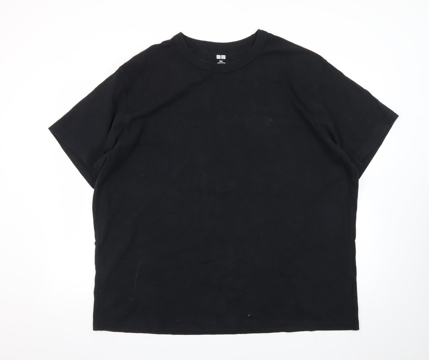 Uniqlo Men’s Black 3XL Crew Neck Cotton T-Shirt