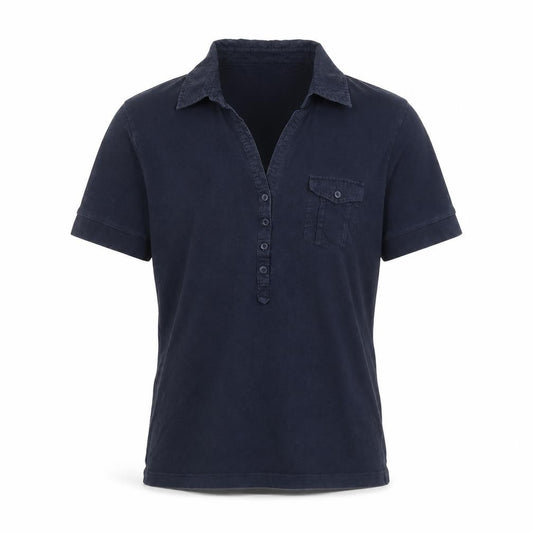 Marks and Spencer Autograph Blue Cotton Stretch Polo Shirt Size S
