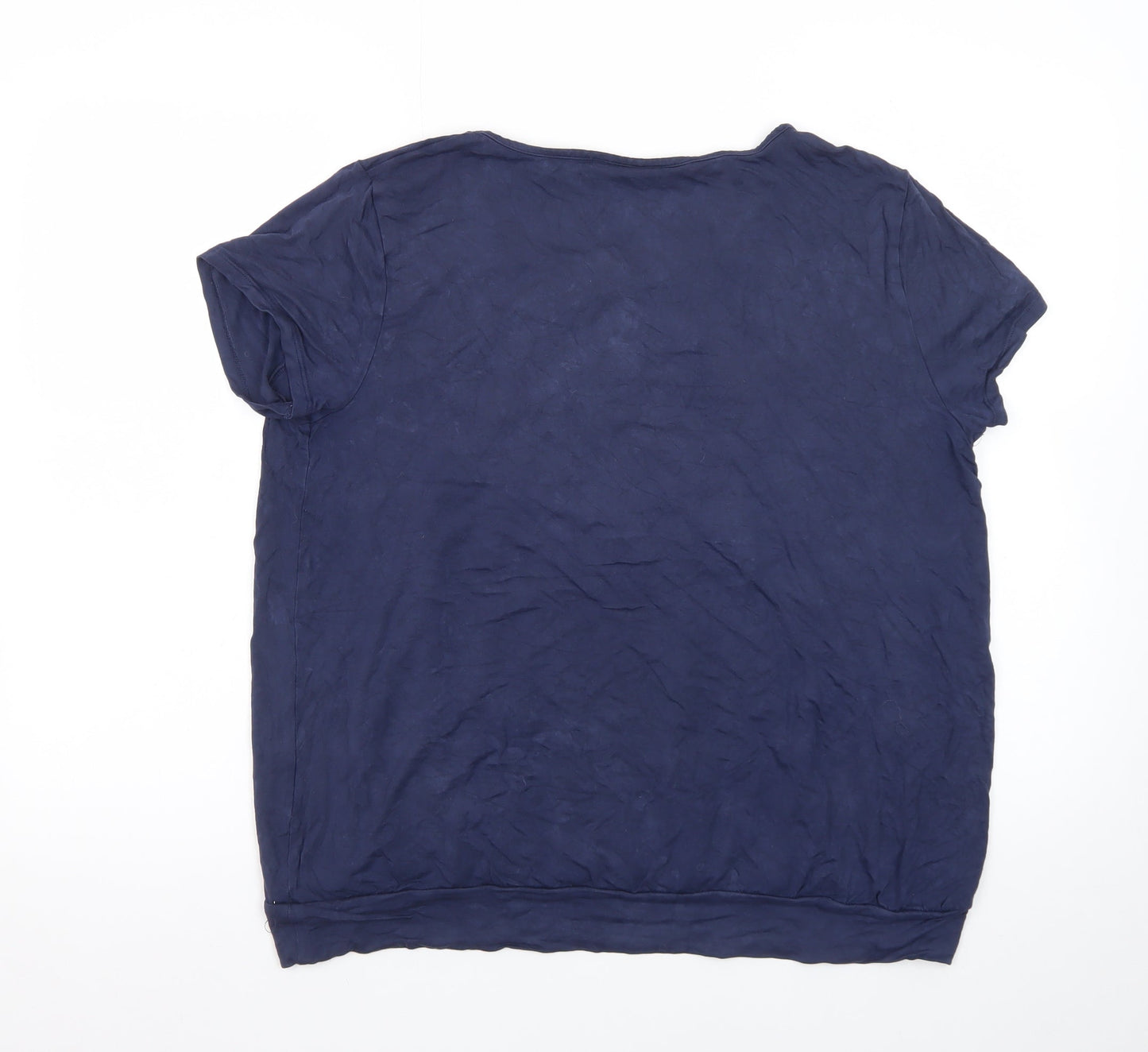 JoJo Maman Bébé Women’s Blue Cotton Maternity T-Shirt Size L