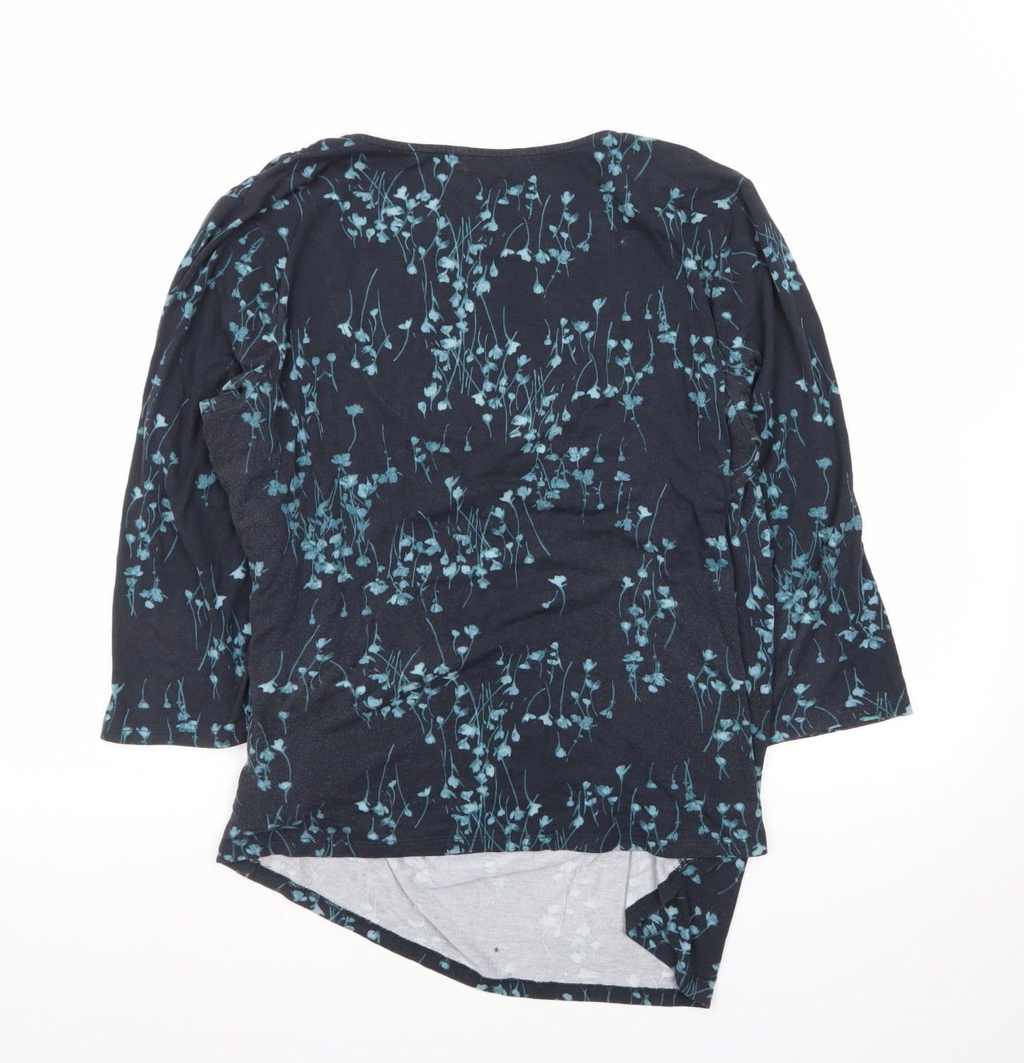 RJR John Rocha Women's Blue Floral Wrap Blouse Size 18