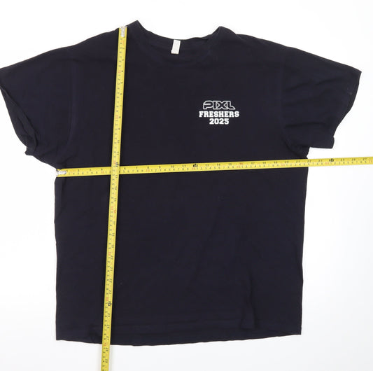 Casual Classics Men's Navy Blue L PIXL Freshers 2025 Graphic T-Shirt
