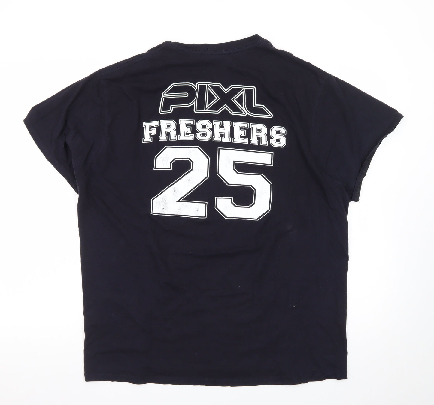 Casual Classics Men's Navy Blue L PIXL Freshers 2025 Graphic T-Shirt