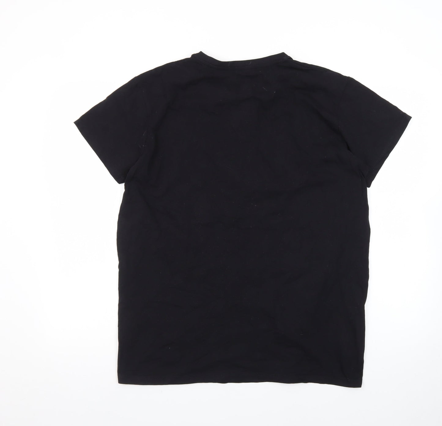 B-Life Men's Black XL Sauze D’Oulx Italian Alps Ski Graphic T-Shirt