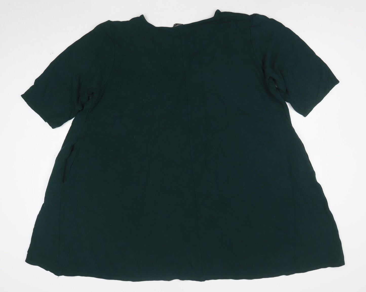 Roman Women’s Green Jersey A-Line Dress Size 22/24 Half Sleeve