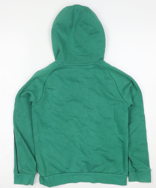 Adidas Boys Green Hoodie 9-10 Years Leeds United Pullover Sweatshirt