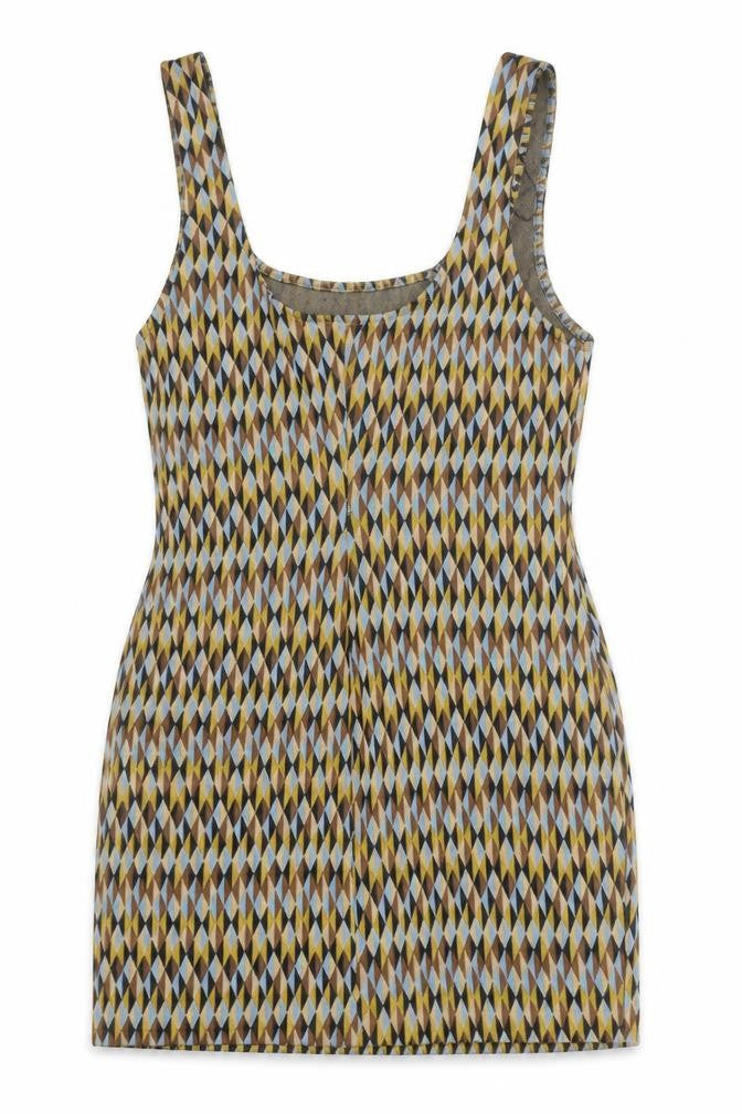 Zara Women Multicoloured S Geometric Pinafore Dress
