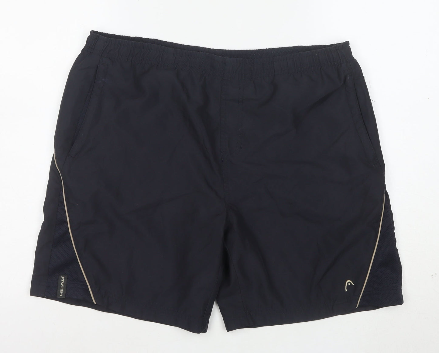 Head Mens Black Athletic Running Shorts L Quick Dry Lightweight
