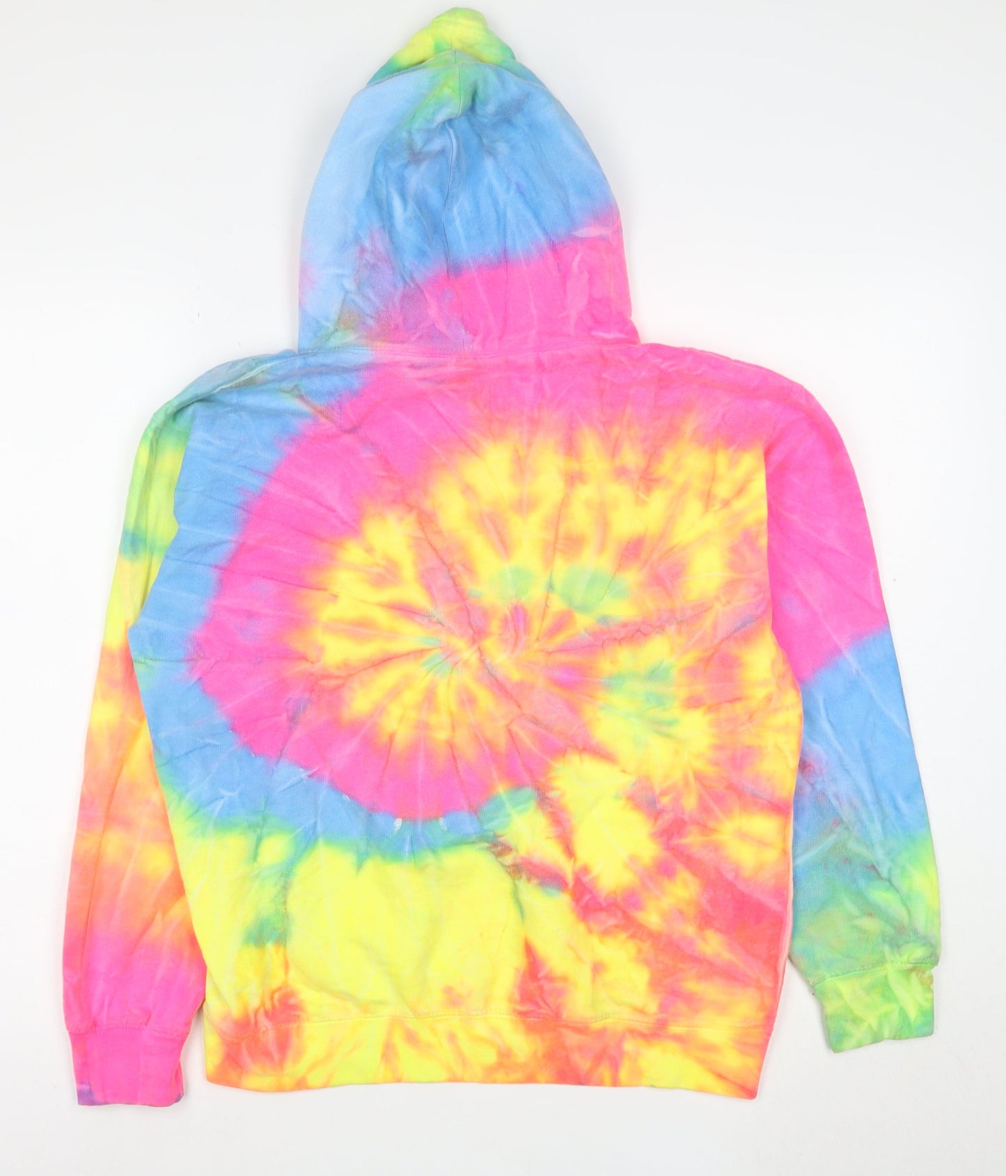 Destinations USA Womens Multicoloured Tie-Dye Pullover Hoodie Size S