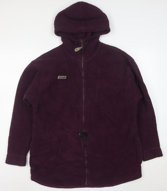 Columbia Women's Purple Fleece Hooded Full Zip Jacket Size M