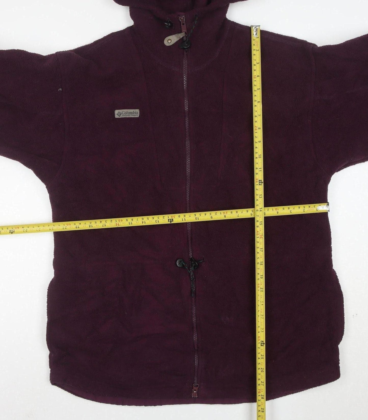 Columbia Women's Purple Fleece Hooded Full Zip Jacket Size M