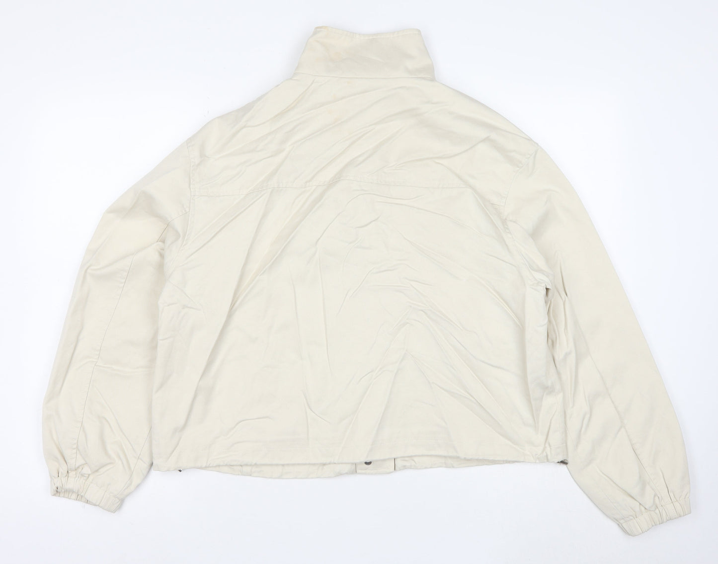Marks and Spencer Women Beige Short Casual Twill Jacket Size 8