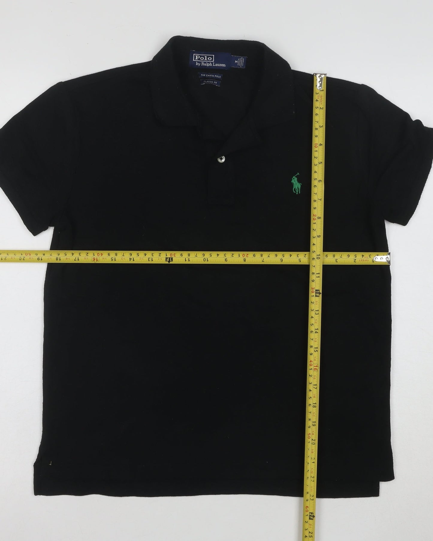 Ralph Lauren Men's Black Classic Fit Earth Polo Shirt M