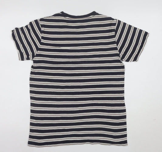 Levi's Men's Navy White Striped Cotton Crew Neck T-Shirt Size S