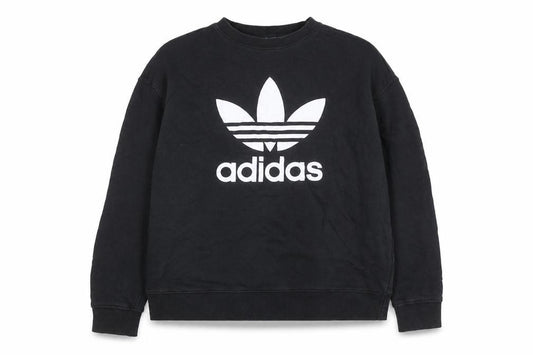 Adidas Womens Black Size 16 Crew Neck Pullover Sweatshirt