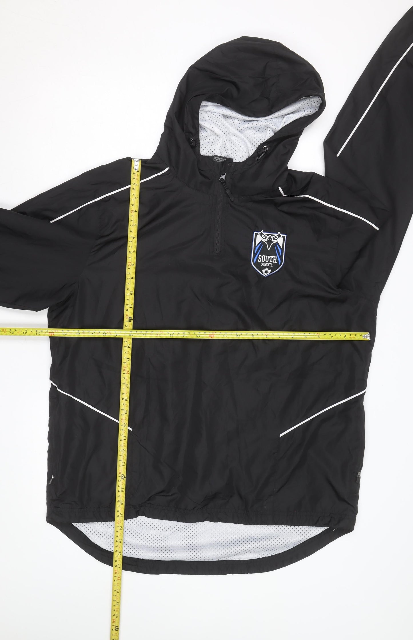 Holloway Men's Black L Windbreaker Jacket Hooded Sportswear