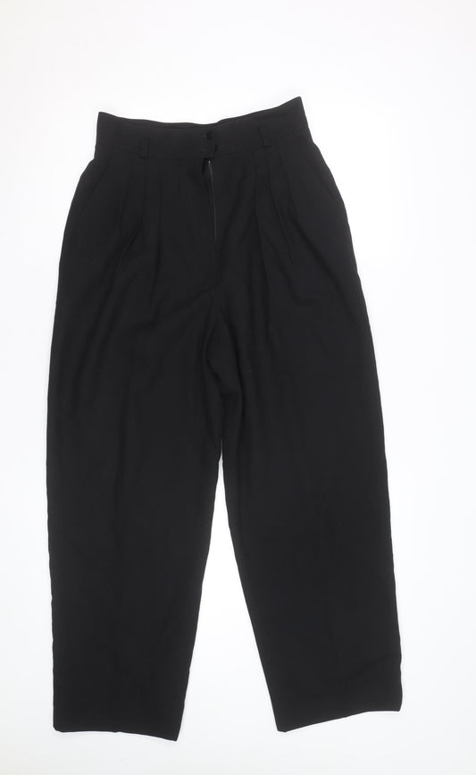 Rena Rowan for Saville Womens Black High Waist Pleated Trousers Size 10