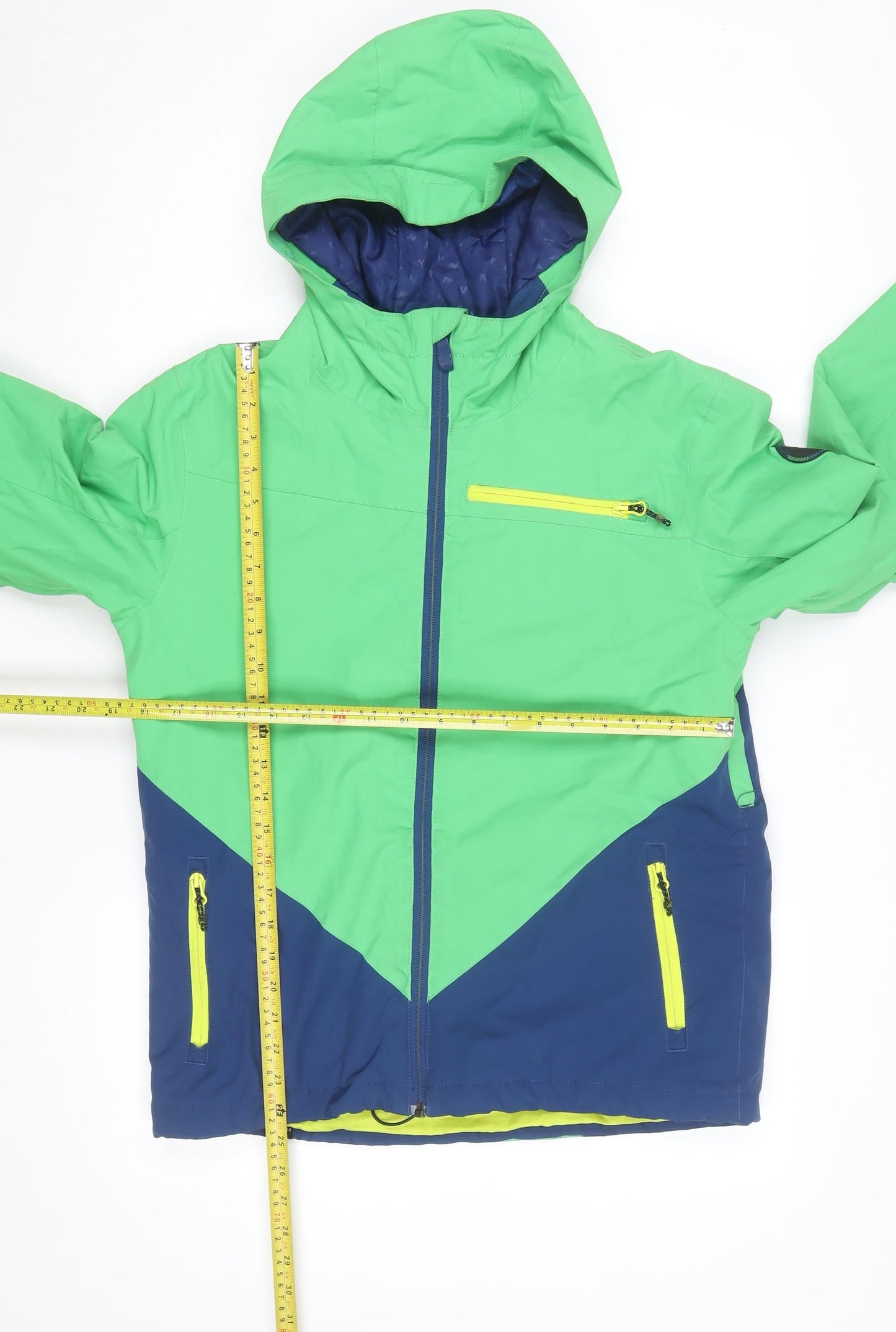 Quiksilver Men’s Green Ski Jacket 2XL Hooded Waterproof Winter Coat